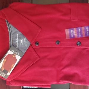 Eddie Bauer Red Short Sleeve Polo XXXL
